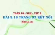 Bài 18 trang 97 Toán 10 Kết nối tri thức Tập 2